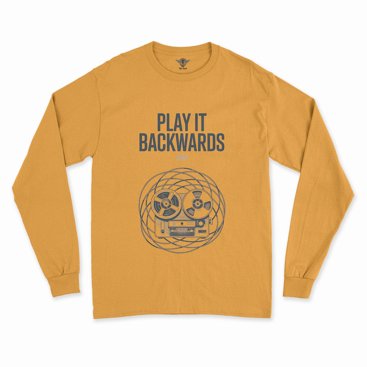 Play It Backwards — 1966 Tape Experiment Rock Tee — Design II