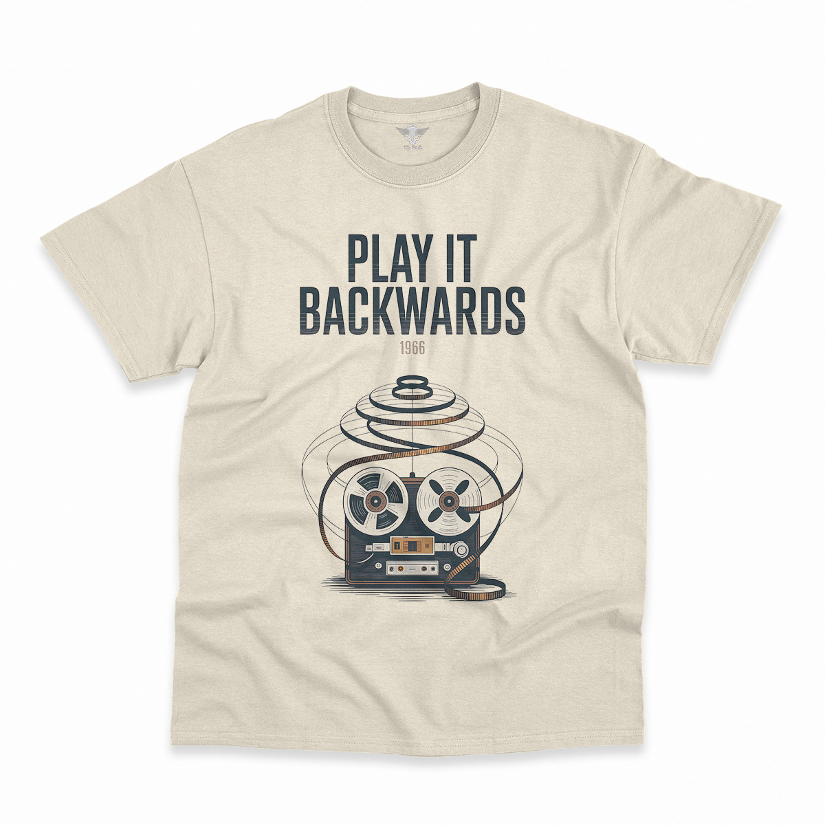 Play It Backwards — 1966 Tape Experiment Rock Tee — Design III
