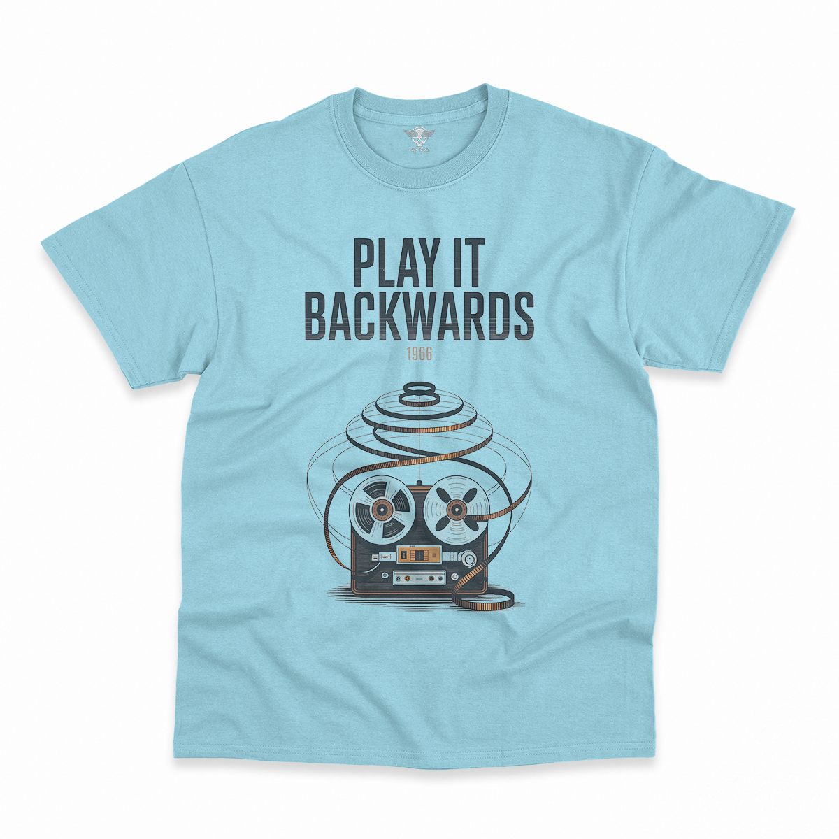Play It Backwards — 1966 Tape Experiment Rock Tee — Design III
