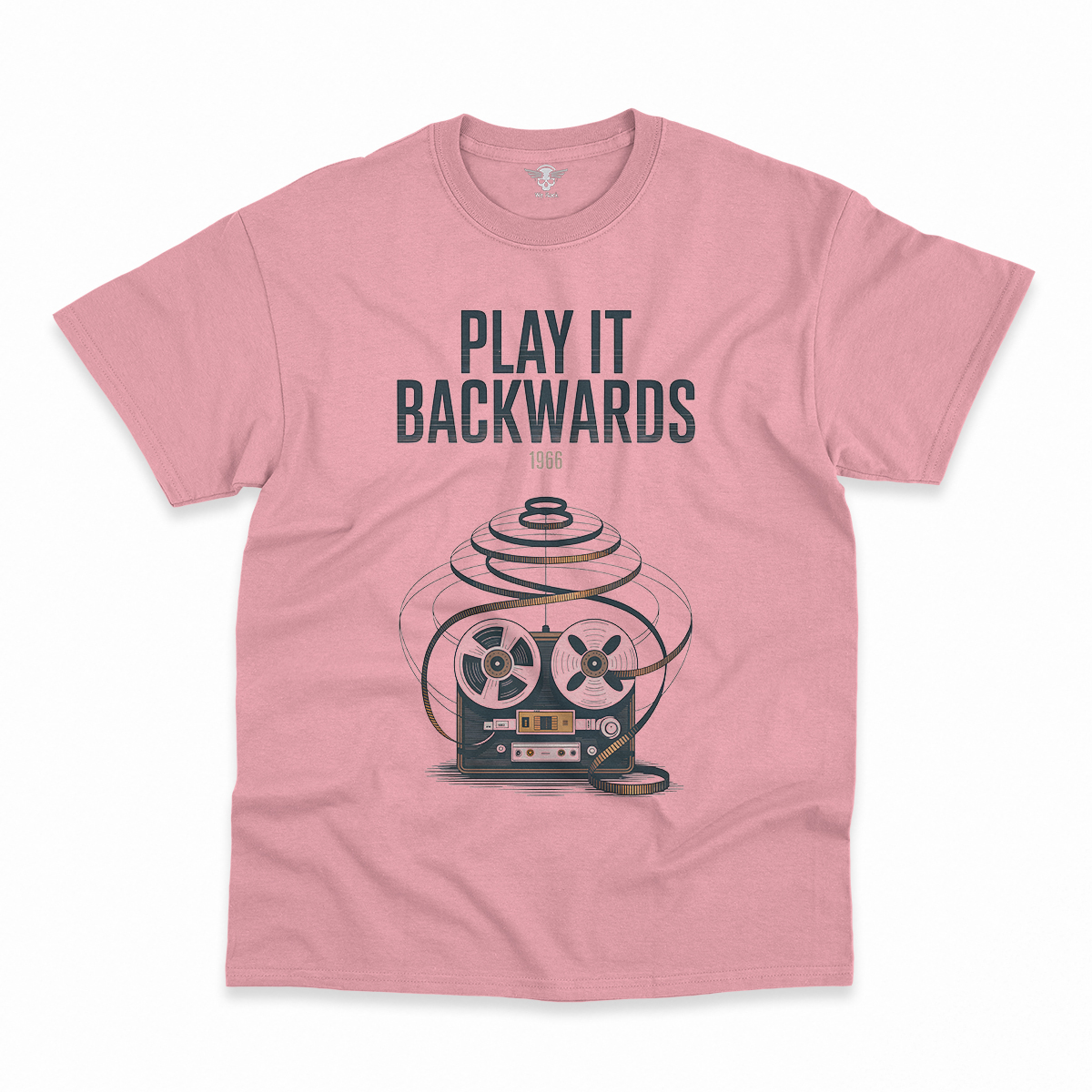 Play It Backwards — 1966 Tape Experiment Rock Tee — Design III
