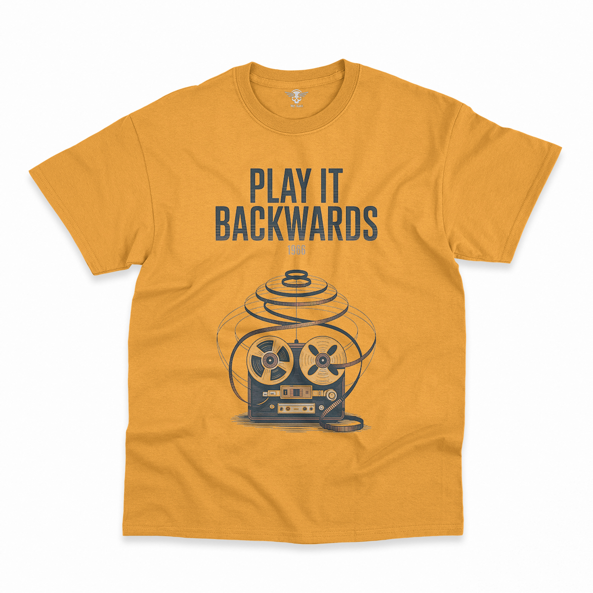 Play It Backwards — 1966 Tape Experiment Rock Tee — Design III