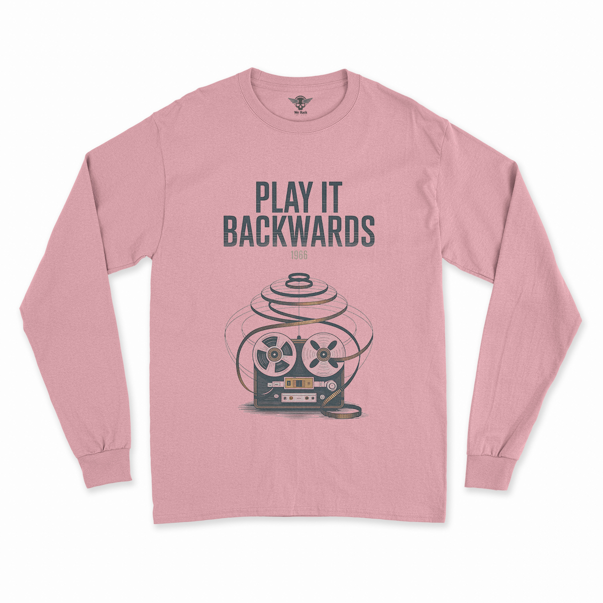 Play It Backwards — 1966 Tape Experiment Rock Tee — Design III