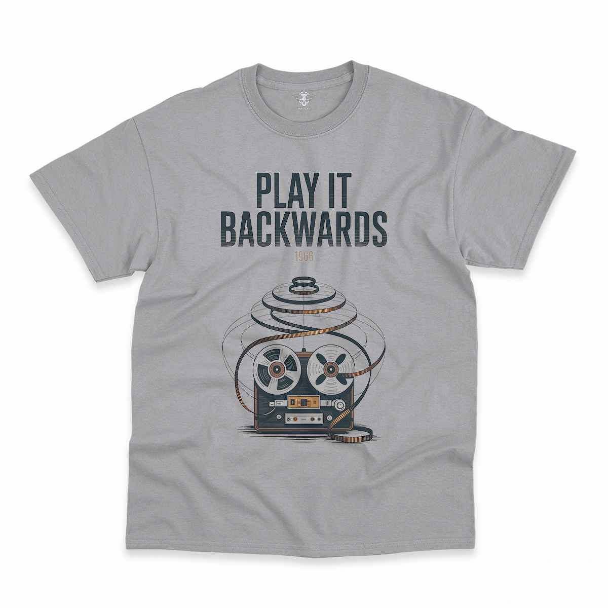 Play It Backwards — 1966 Tape Experiment Rock Tee — Design III