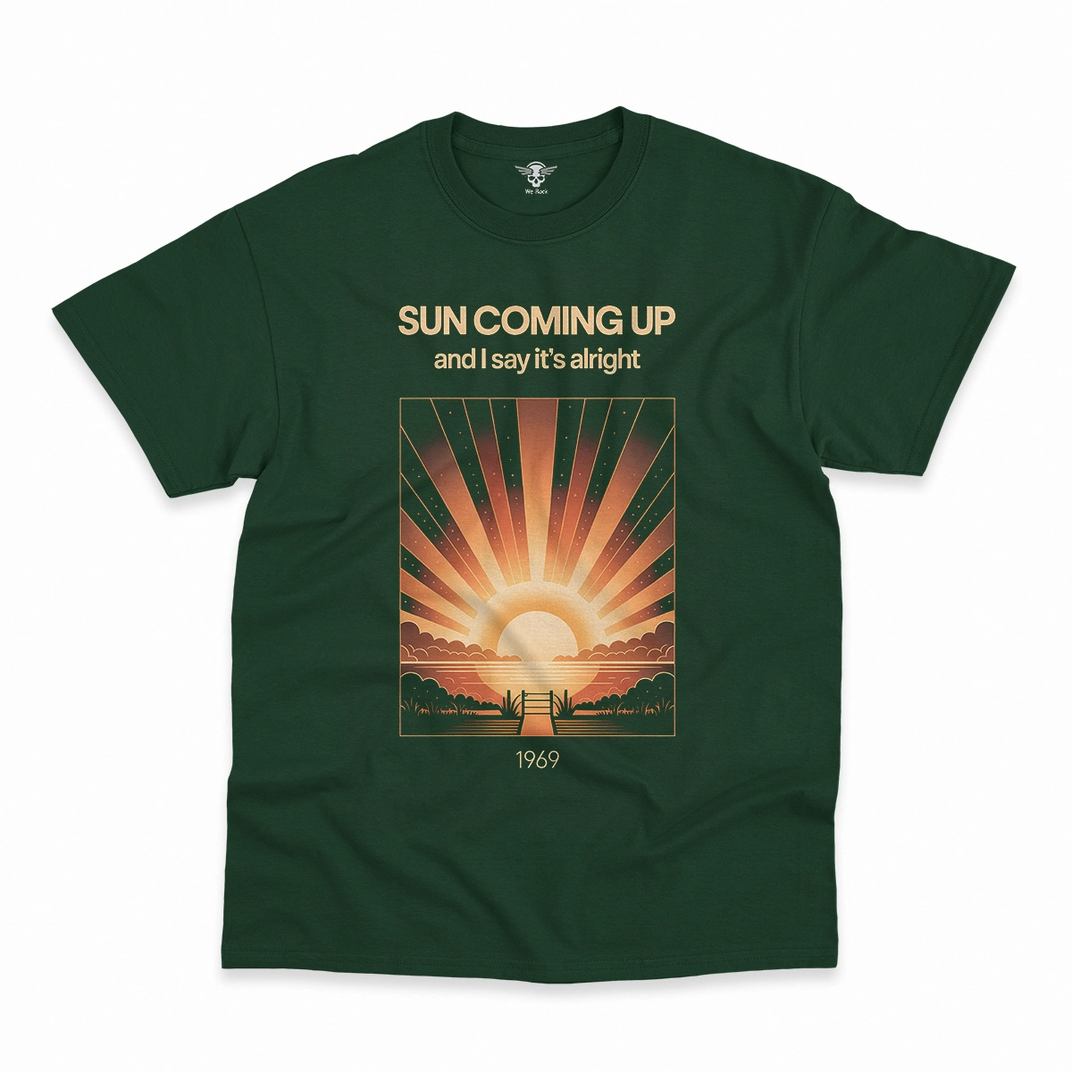 Sun Coming Up — And I Say It's Alright Rock Heritage Tee — Design I