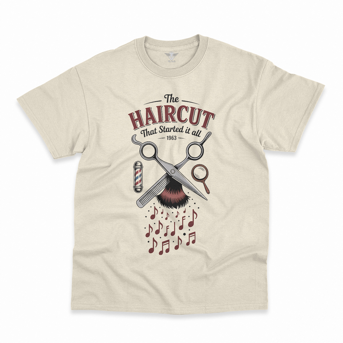 The Haircut — 1963 Mop-Top Cultural Earthquake Rock Tee — Design I