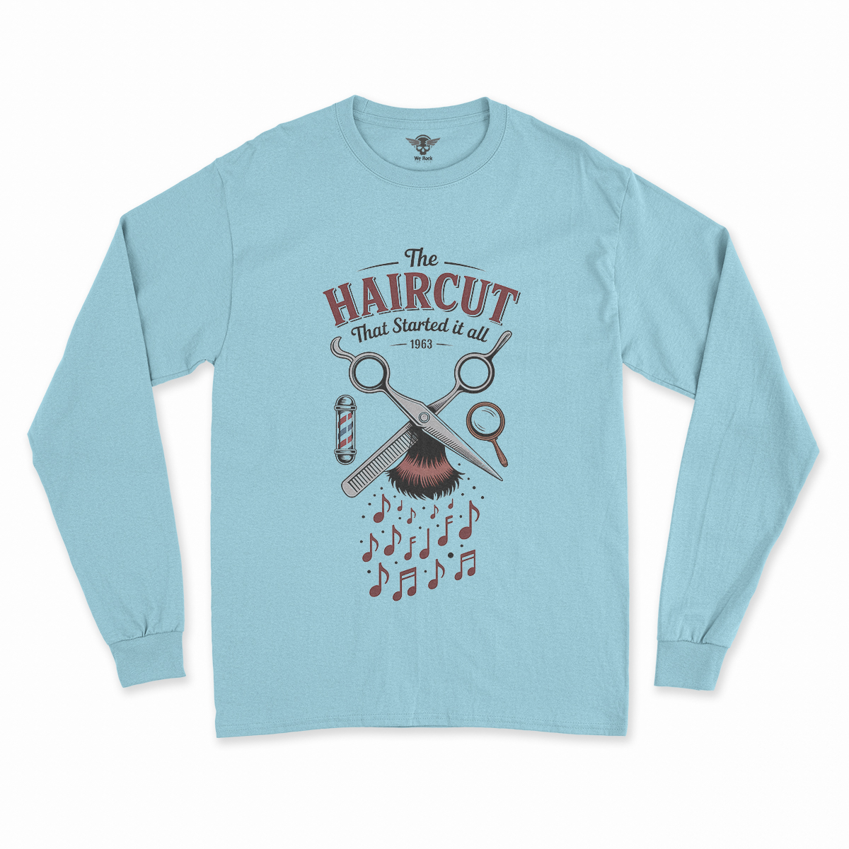 The Haircut — 1963 Mop-Top Cultural Earthquake Rock Tee — Design I