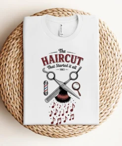 The Haircut — 1963 Mop-Top Cultural Earthquake Rock Tee — Design I