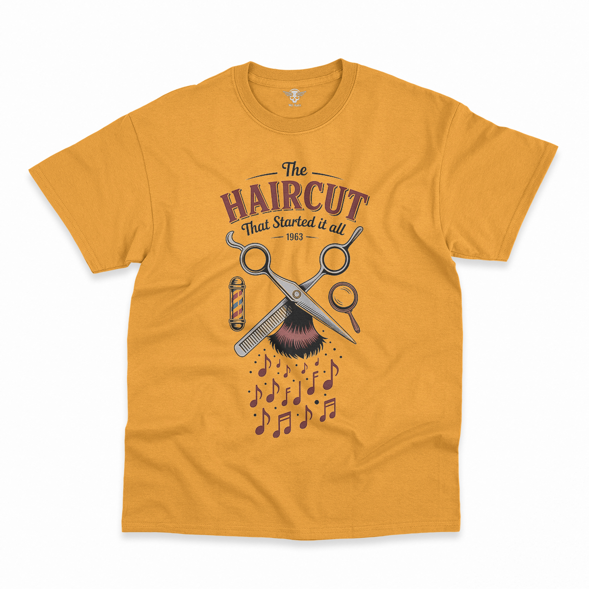 The Haircut — 1963 Mop-Top Cultural Earthquake Rock Tee — Design I