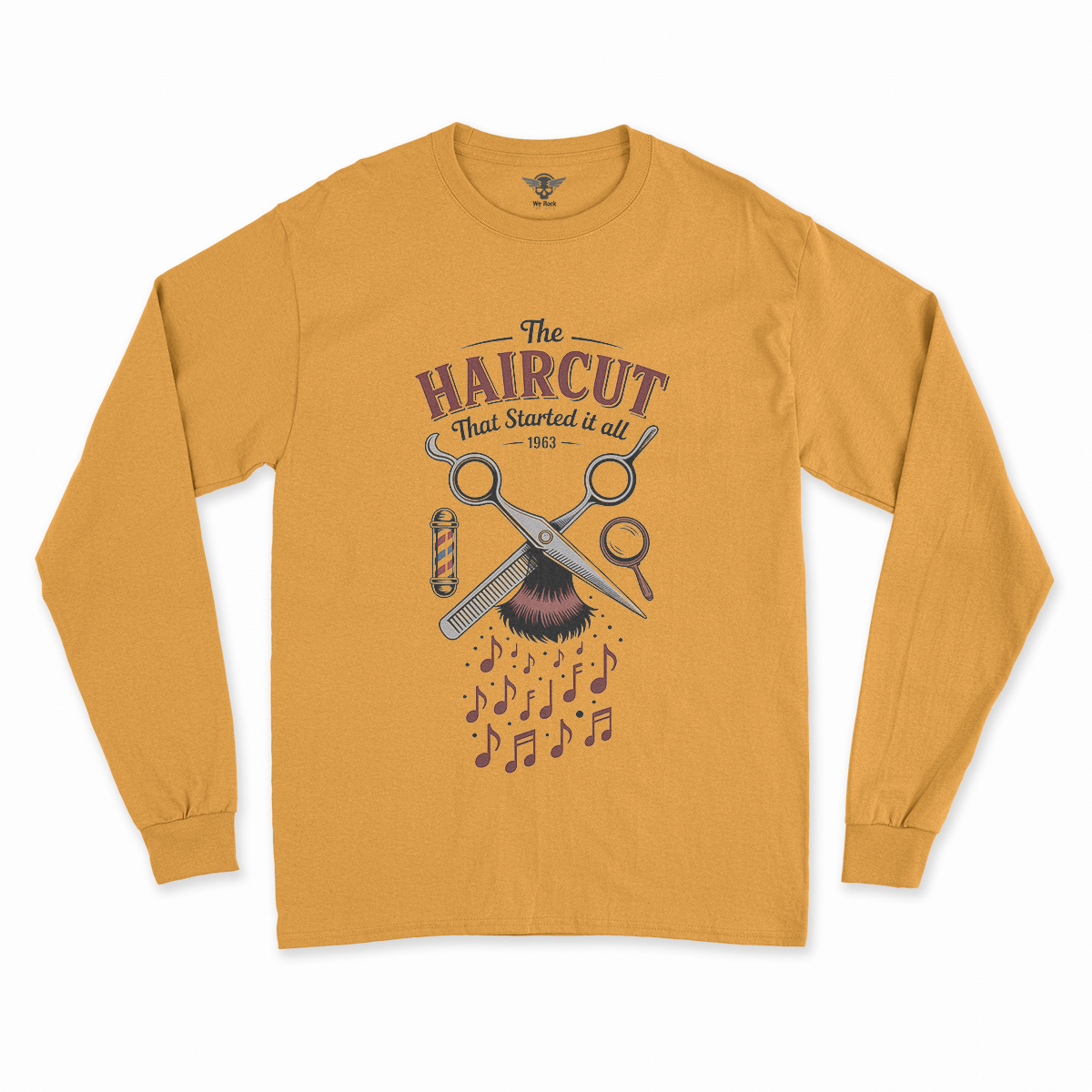 The Haircut — 1963 Mop-Top Cultural Earthquake Rock Tee — Design I