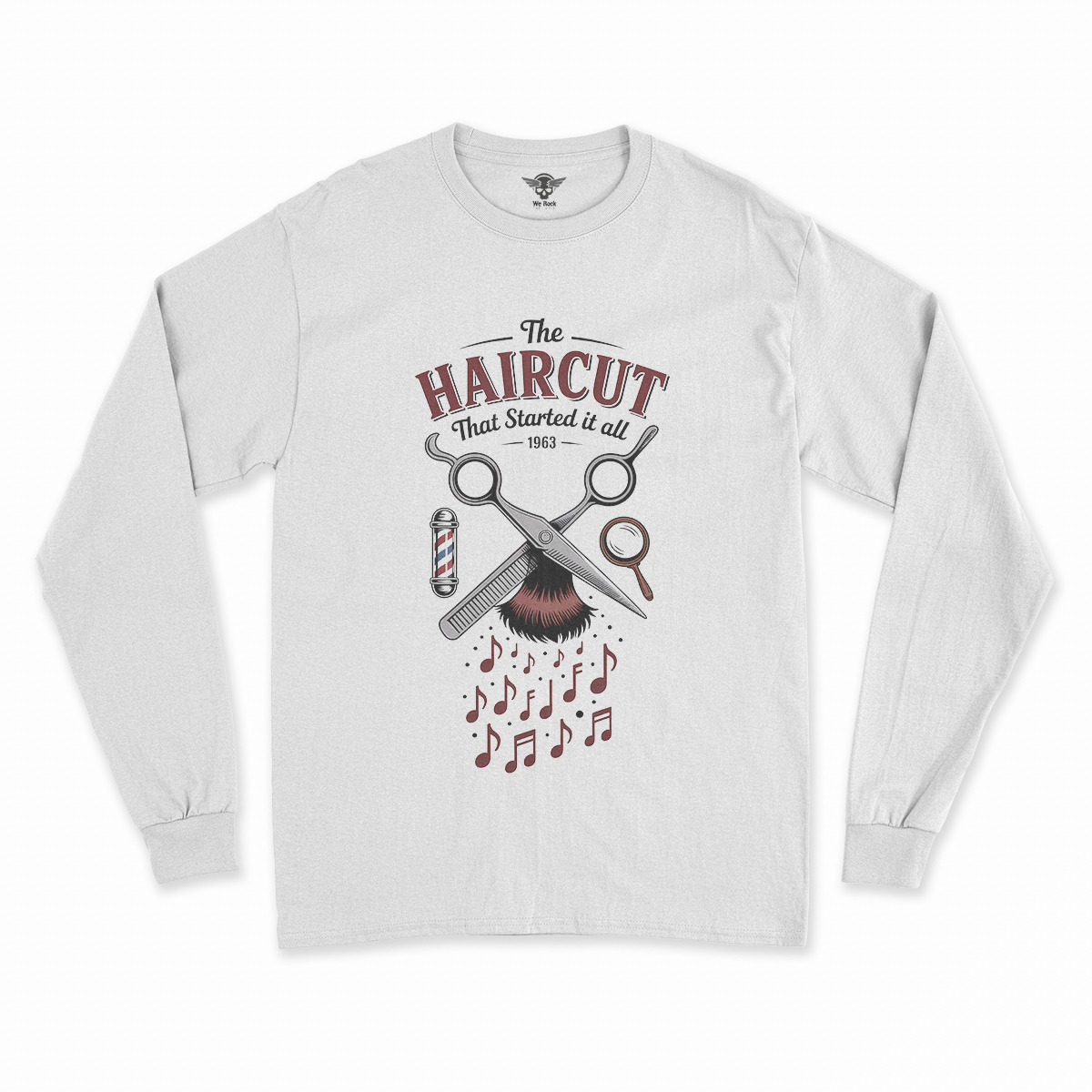 The Haircut — 1963 Mop-Top Cultural Earthquake Rock Tee — Design I