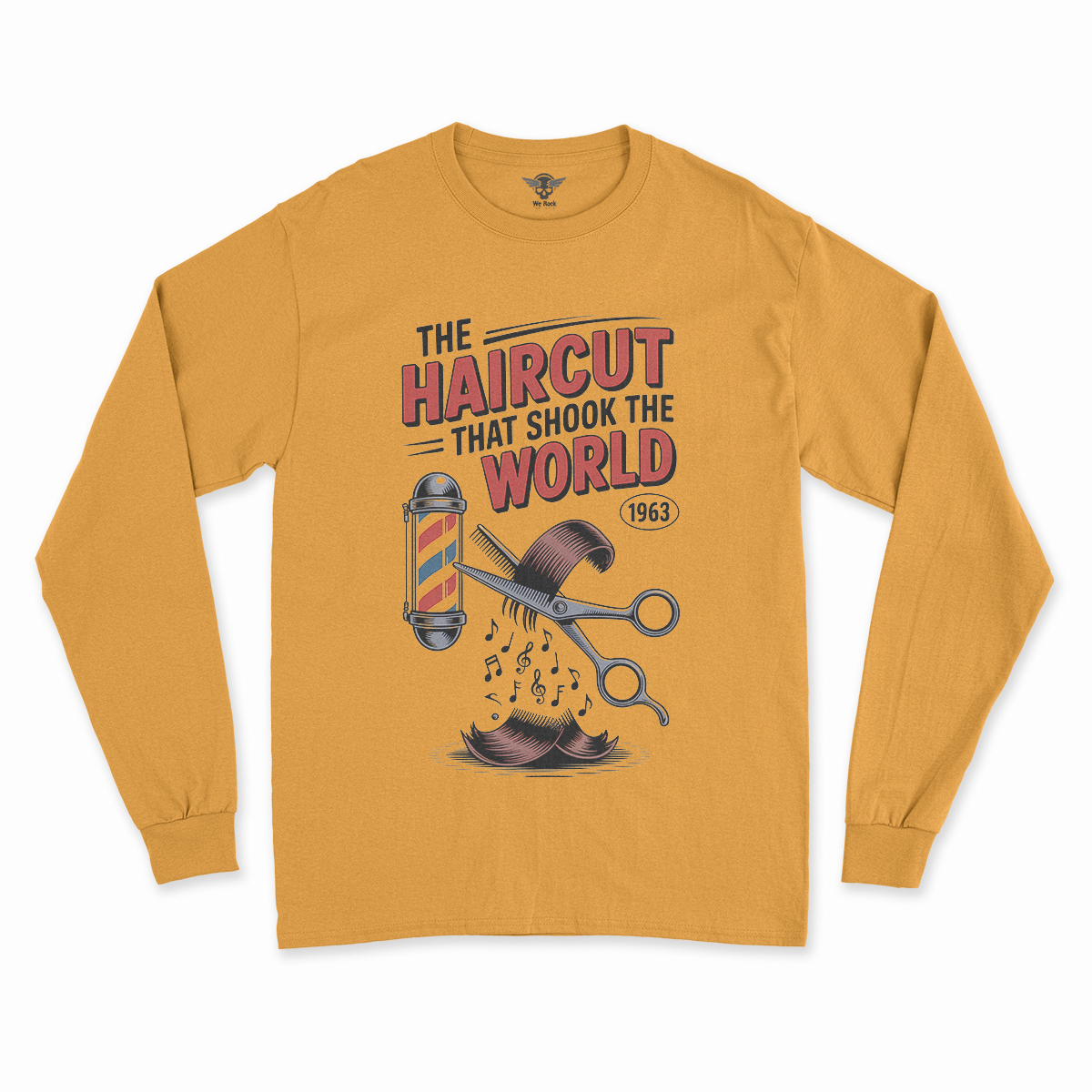 The Haircut — 1963 Mop-Top Cultural Earthquake Rock Tee — Design II
