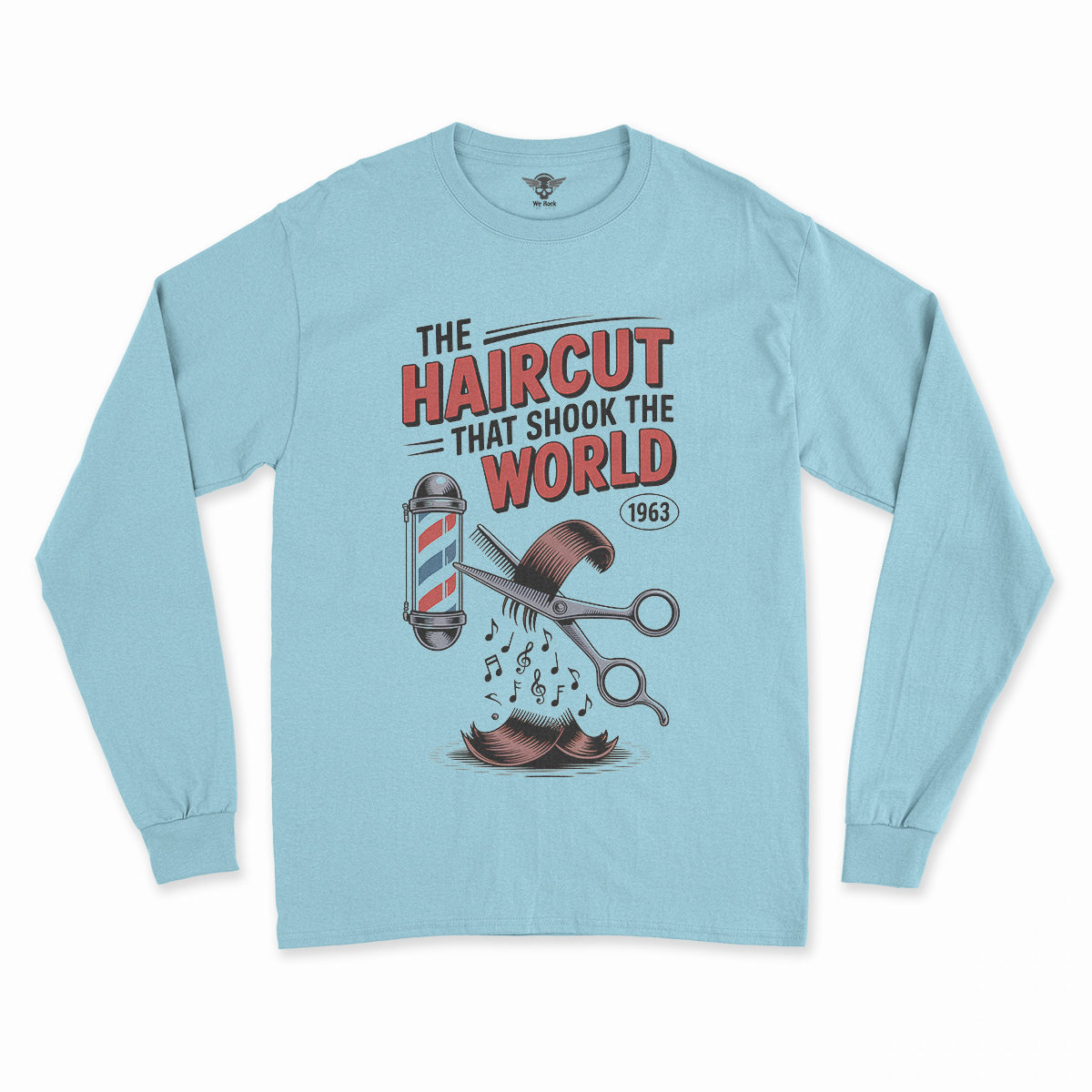 The Haircut — 1963 Mop-Top Cultural Earthquake Rock Tee — Design II