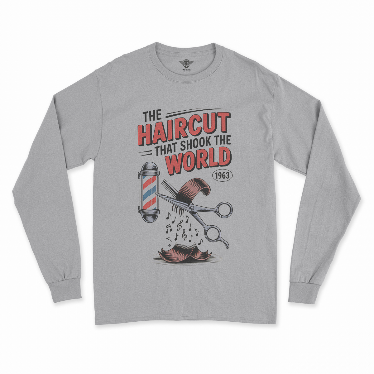 The Haircut — 1963 Mop-Top Cultural Earthquake Rock Tee — Design II
