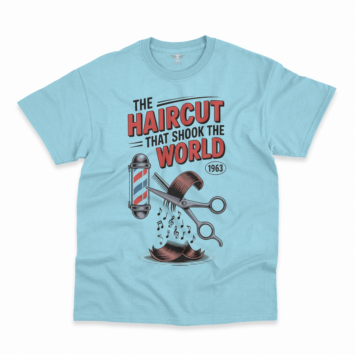 The Haircut — 1963 Mop-Top Cultural Earthquake Rock Tee — Design II