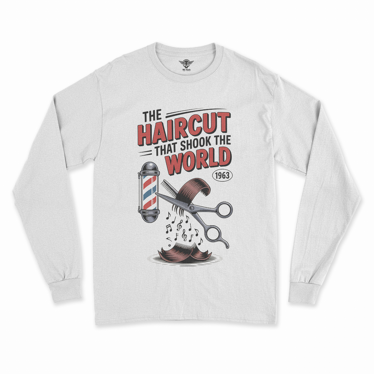 The Haircut — 1963 Mop-Top Cultural Earthquake Rock Tee — Design II
