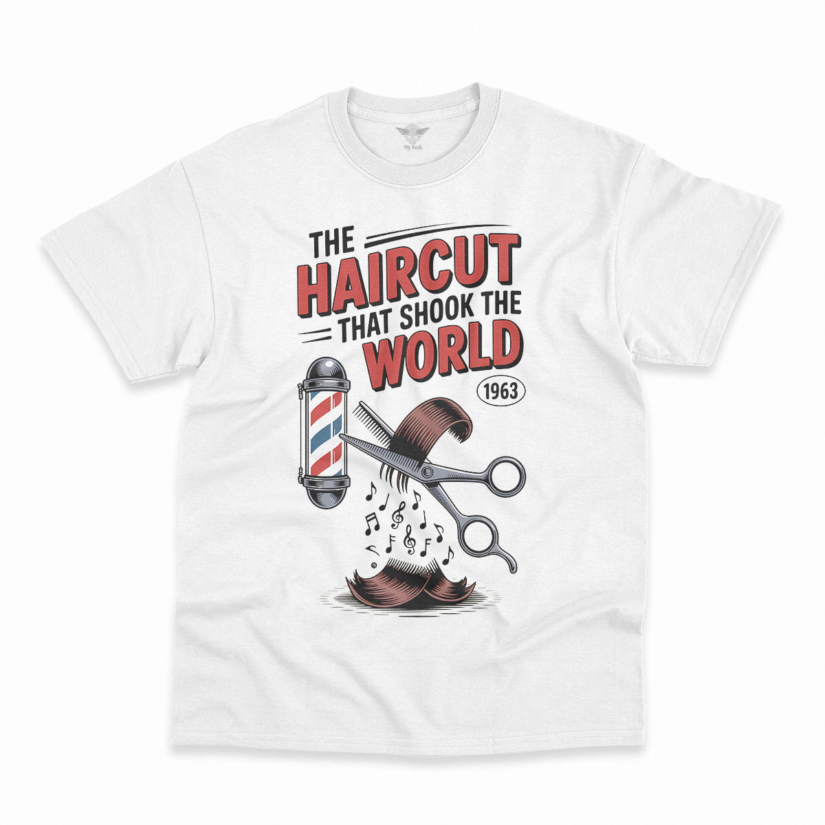 The Haircut — 1963 Mop-Top Cultural Earthquake Rock Tee — Design II