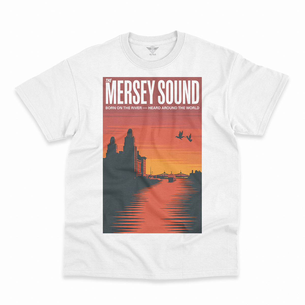 The Mersey Sound — Born on the River Liverpool Heritage Tee — Design II