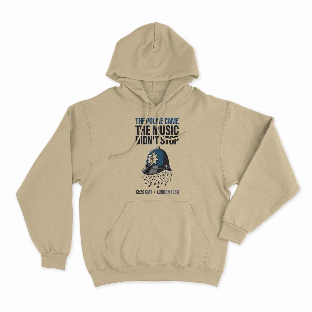 The Police Came — The Music Didn't Stop 1969 Rock Tee — Design I