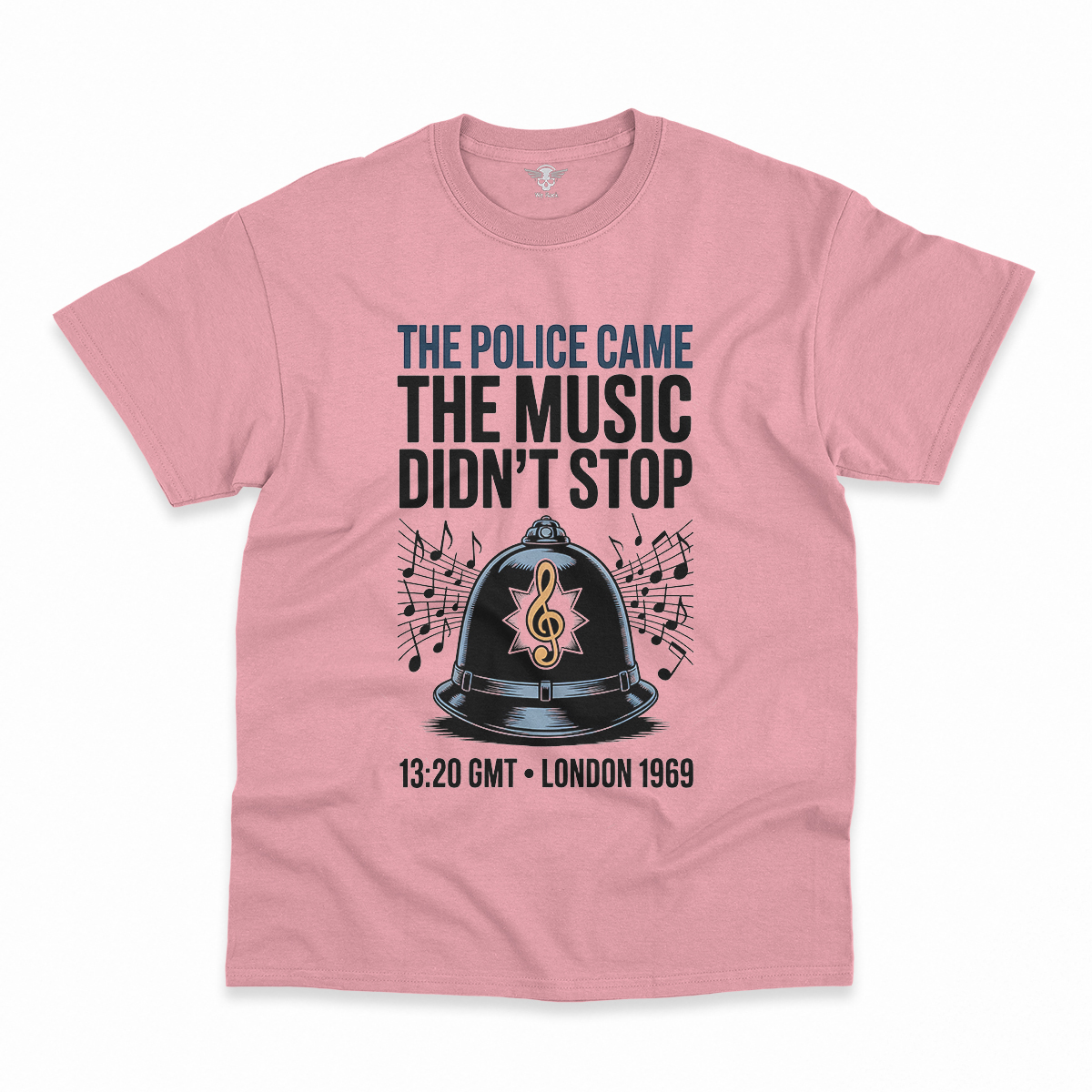 The Police Came — The Music Didn't Stop 1969 Rock Tee — Design III