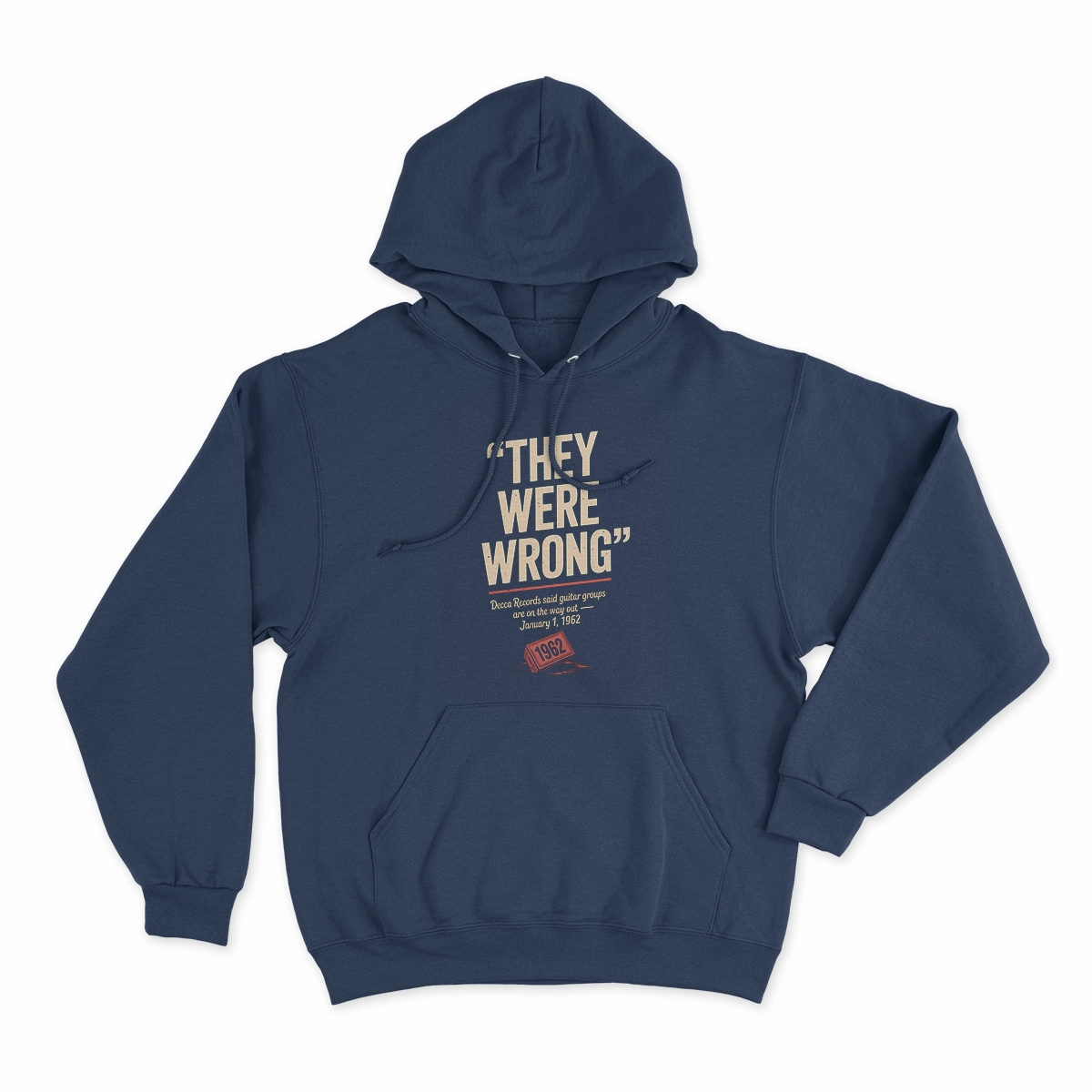 They Were Wrong — 1962 Rejected Underdog Rock Tee — Design II
