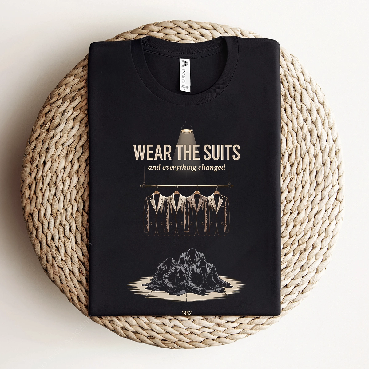 Wear the Suits — 1962 Transformation Rock Heritage Tee — Design I