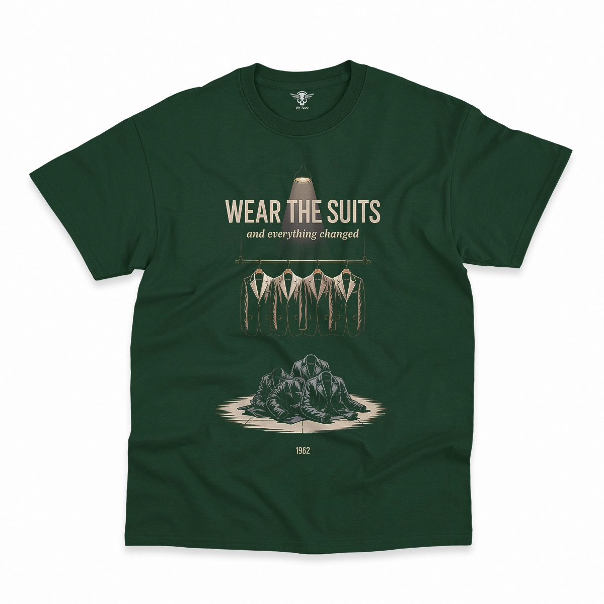 Wear the Suits — 1962 Transformation Rock Heritage Tee — Design I