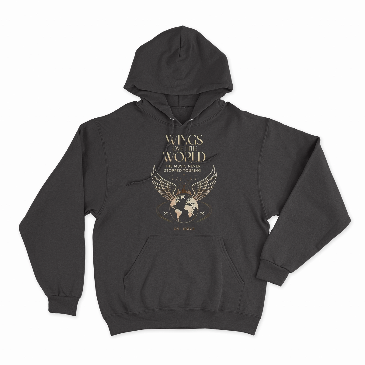 Wings Over the World — The Music Never Stopped Touring Rock Tee