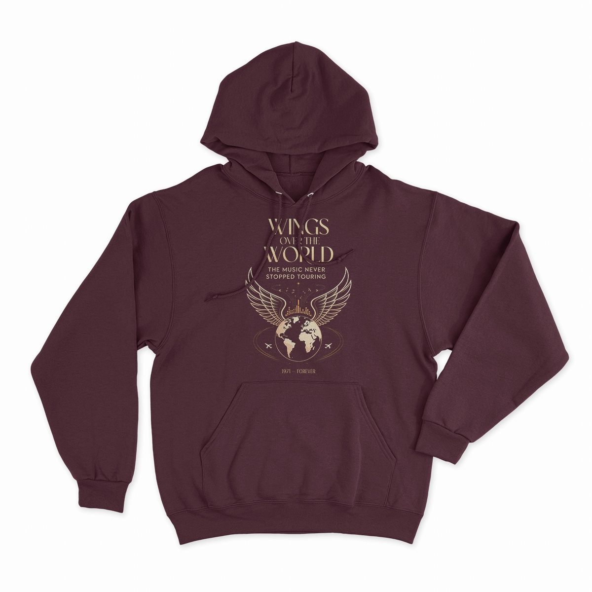 Wings Over the World — The Music Never Stopped Touring Rock Tee