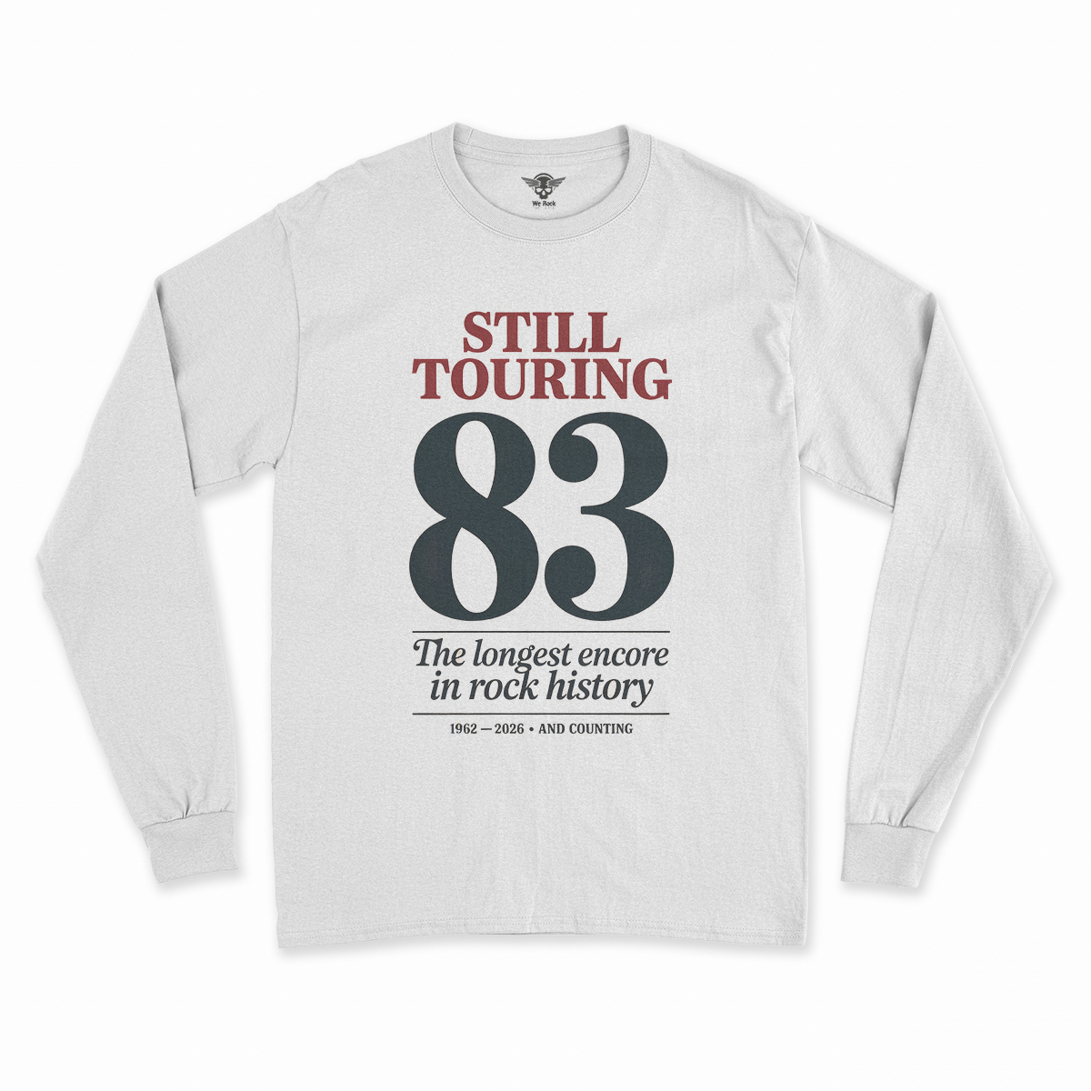 Wings Over the World — The Music Never Stopped Touring Rock Tee — Tour Edition