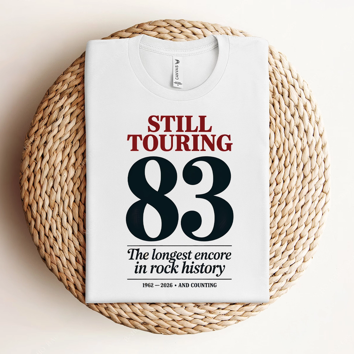 Wings Over the World — The Music Never Stopped Touring Rock Tee — Tour Edition