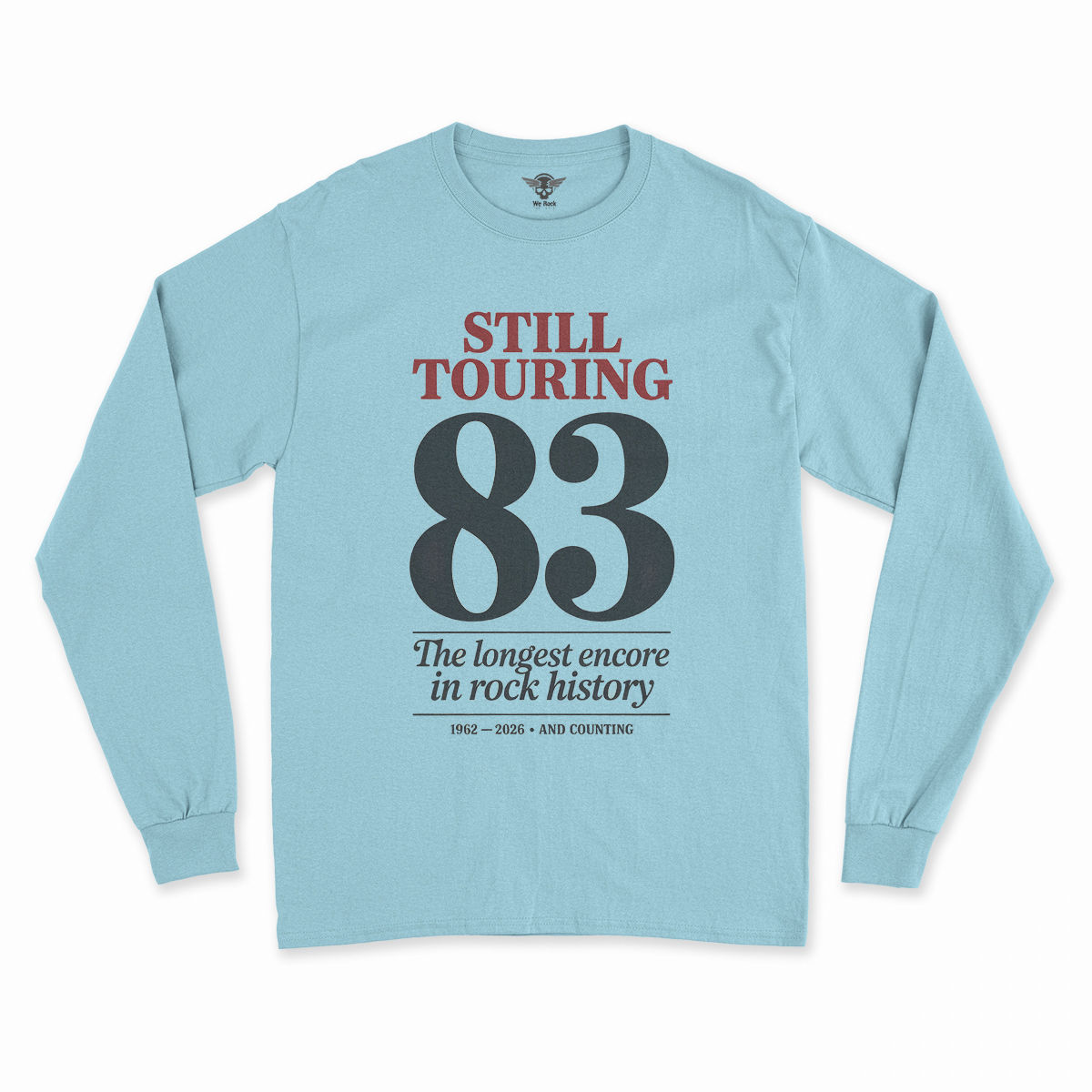 Wings Over the World — The Music Never Stopped Touring Rock Tee — Tour Edition