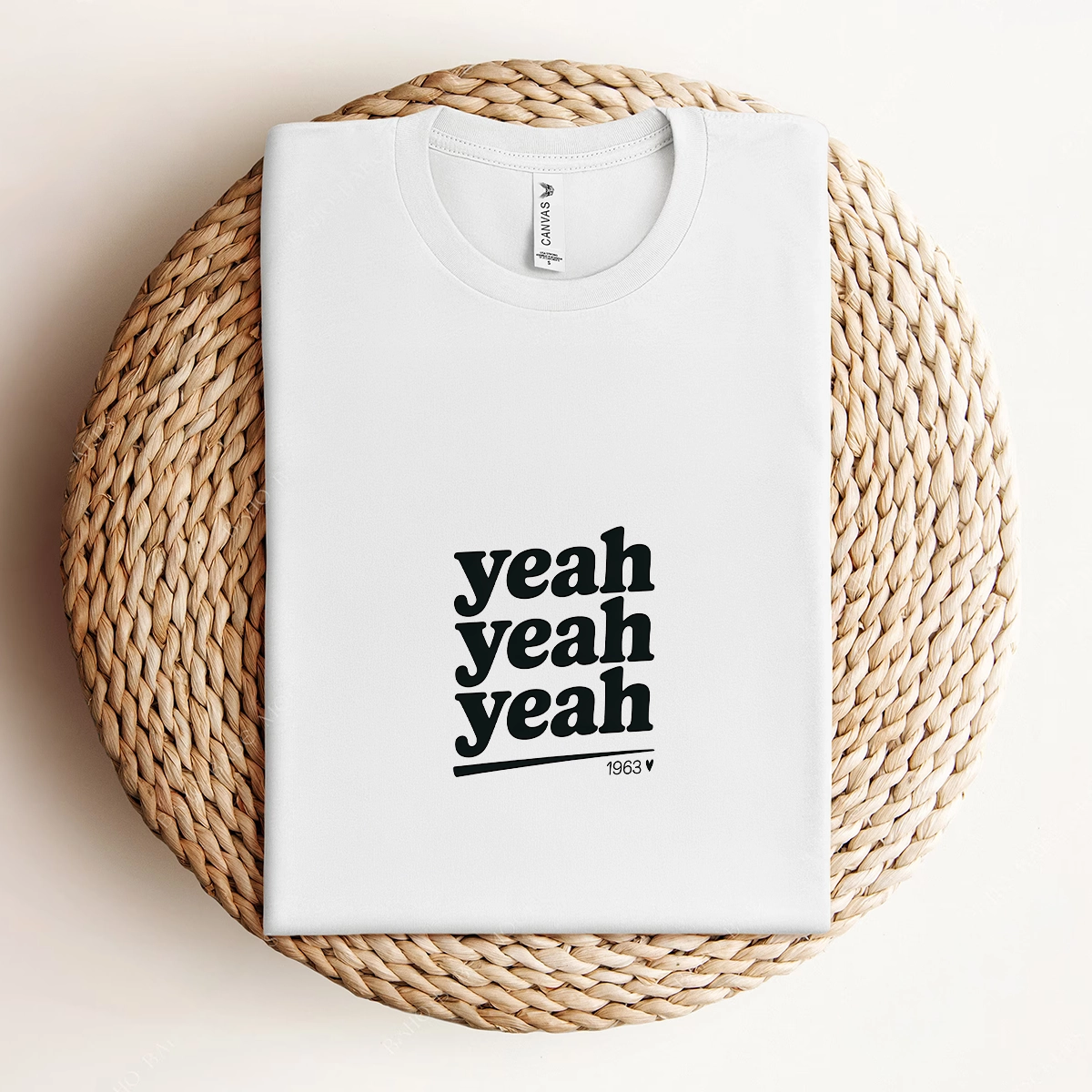 Yeah Yeah Yeah — 1963 Pop Art Rock Heritage Tee — New Wave Edition